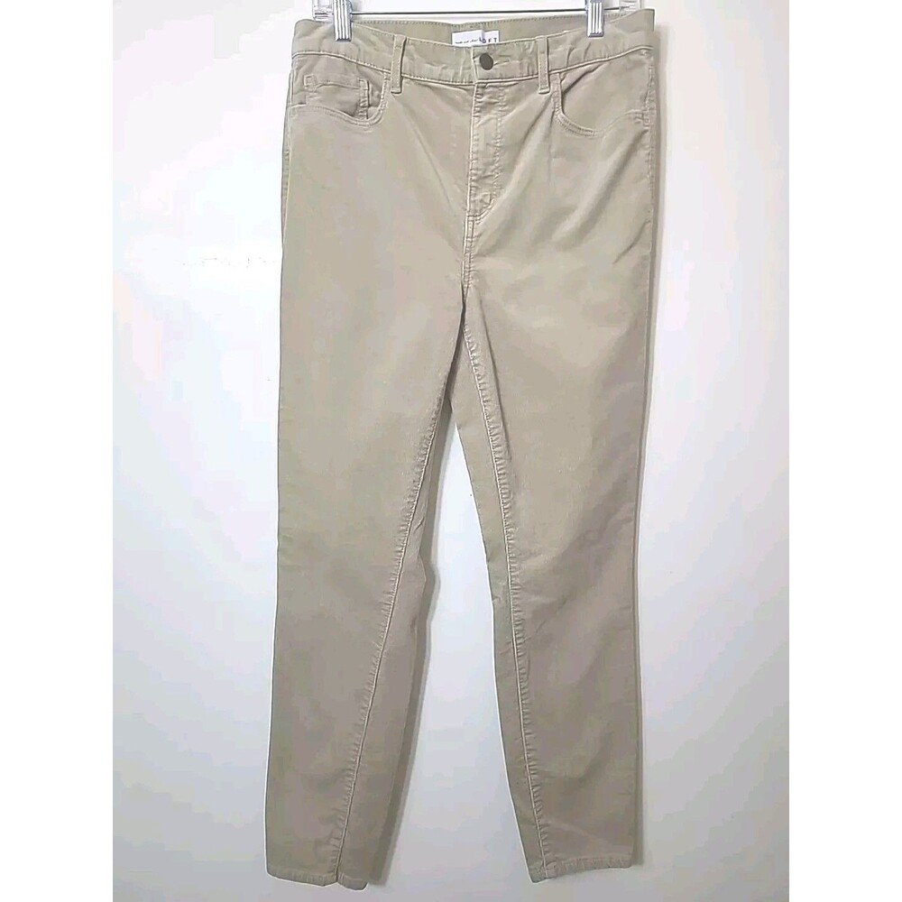 Loft Corduroy Pants Womens Size 10 Tan High Waist Skinny